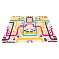 Hot Sale 100% Polyester Household Area Rugs Cartoon 80*120cm Custom Kids Room Carpet